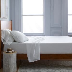 Quince European Linen Sheet Set - Queen White NWOT